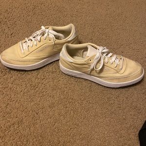 Reebok classic white/gold shoes